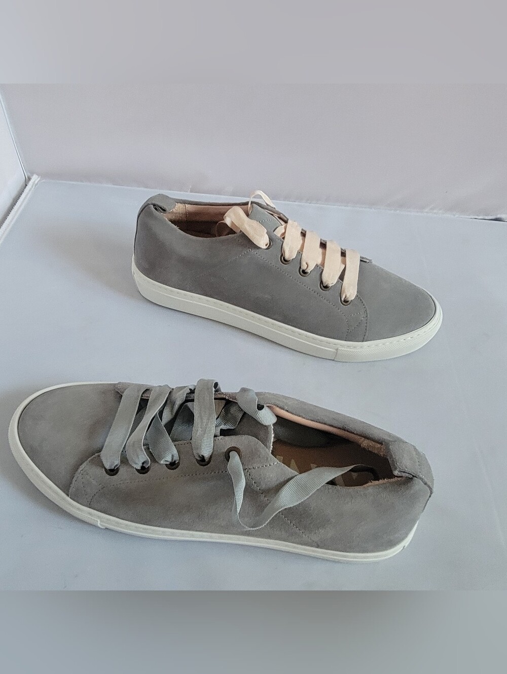 Manebi Gray Plateform Sneakers Mens Size 8.5 Eur 42 Made In Italy